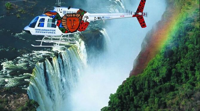Helicopter Scenic Flight Over Victoria Falls – 13 Minute Flight.