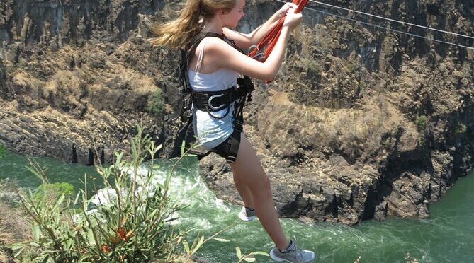 Ziplining In Victoria Falls, Zimbabwe