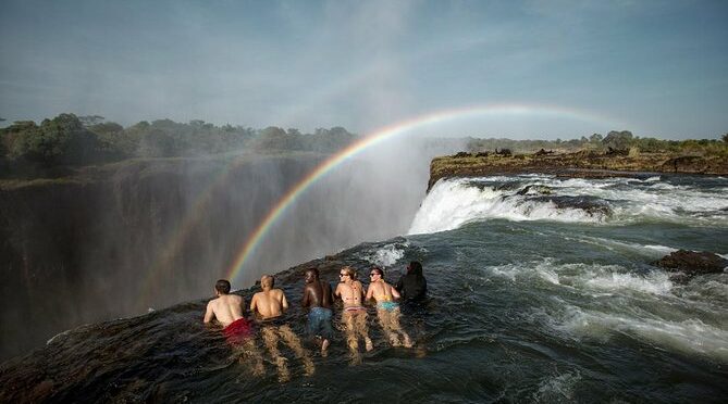 Livingstone island Morning Breezer ( swim above the falls)