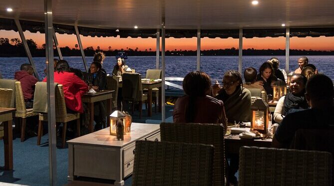 Dinner Cruise on the Zambezi River, Victoria Falls